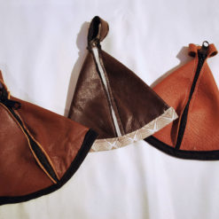 Boursette en tissu ou en cuir