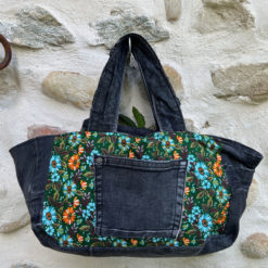 Sac panier rectangle réversible