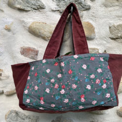 Sac panier rectangle réversible