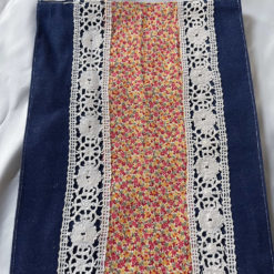 Sac jean et dentelle