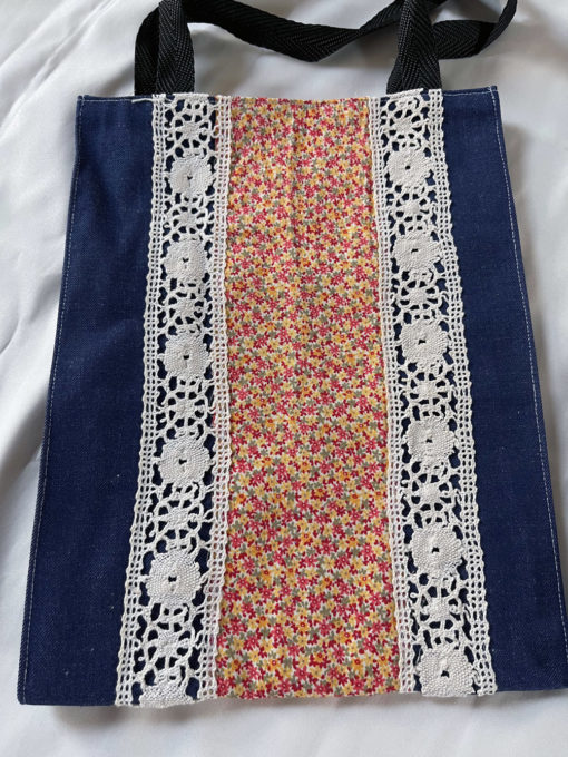 Sac jean et dentelle – Image 2