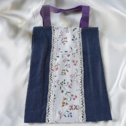 Sac jean et dentelle