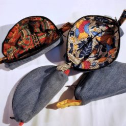Mini trousse 1/2 cercles en jean