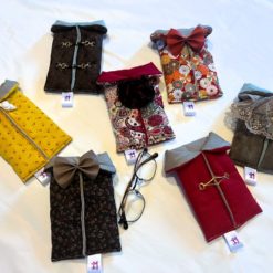 Étui à lunettes nœud papillon